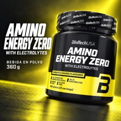 Amino Energy Zero with electrolytes bebida en polvo 360 g - BioTechUSA - composición de producto
