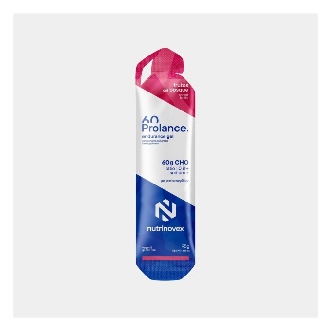 Prolance 60 CHO Gel 95g (1 unidad) Frutos del bosque — imagen oficial Nutrinovex