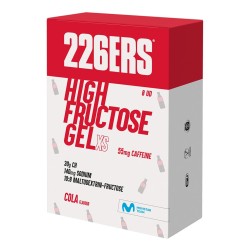 BOX 8 HIGH FRUCTOSE GEL XS 44g - Gel Energético con fructosa Cola - Cafeína — imagen oficial 226ERS