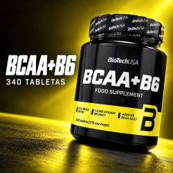 BCAA+B6 340 tabletas - BioTechUSA - composición de producto
