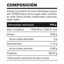 Hydro Isolate  Proteina 907 gr - Vitobest información
