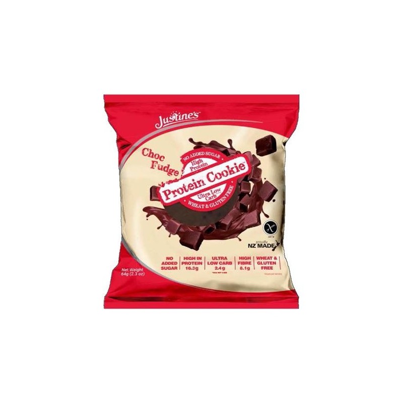 Protein Cookie 1 x 64 grs Justines Quamtrax choc fudge