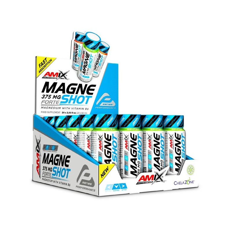 MagneShot Forte 375 mg Magnesio 20 x 60 ml- Amix Performance