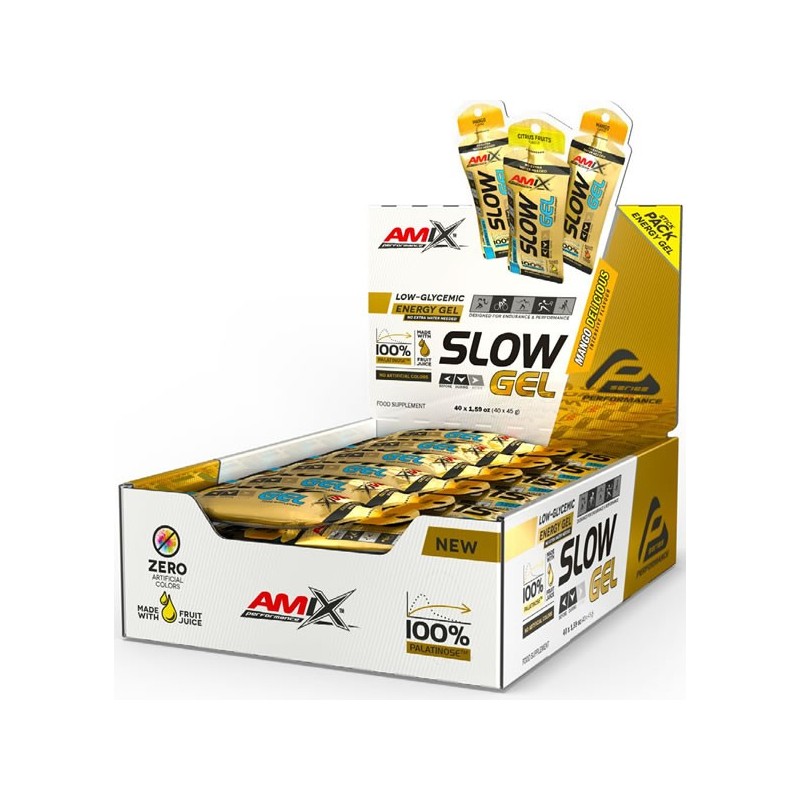 Slow Palatinose Gel 40 x 45 gr - Amix Perfotmance 
