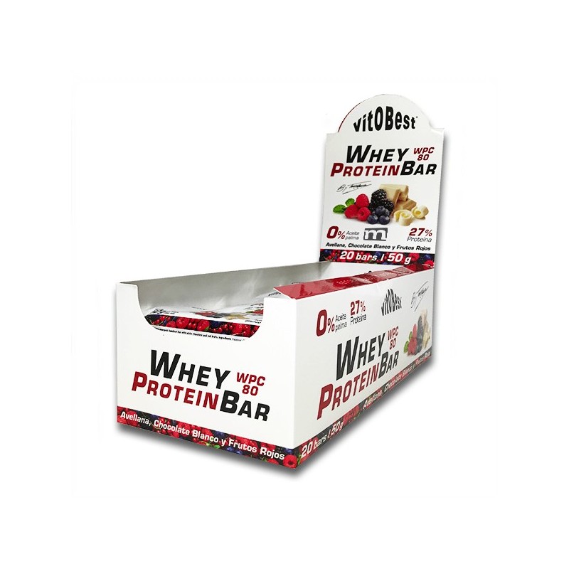Whey Protein Bar by Torreblanca 20 x 50 gr - Vitobest