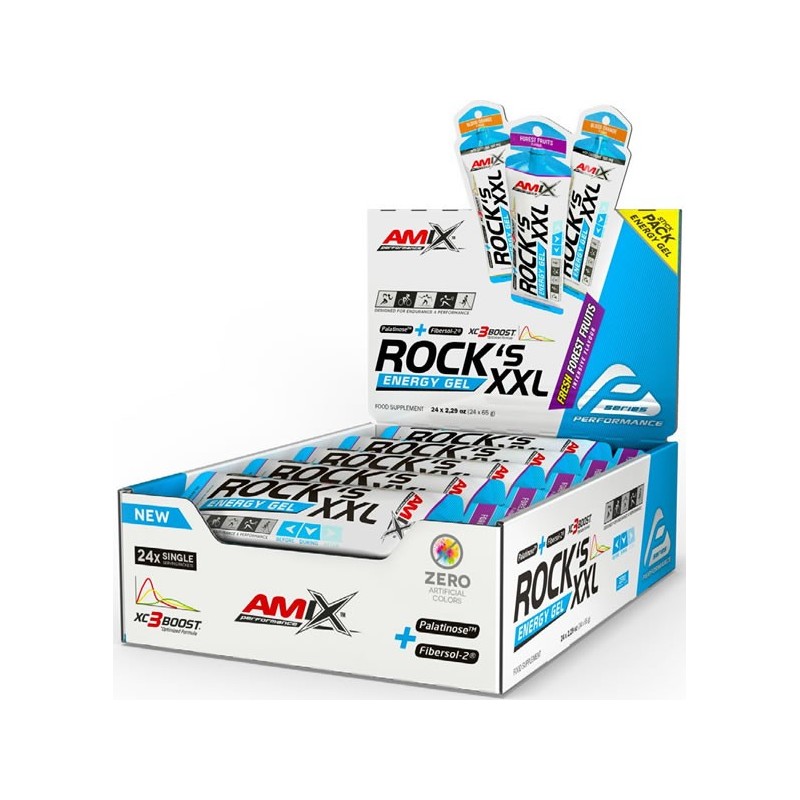 Rock's Gel XXL con Cafeína 24 x 65 gr - Amix Performance