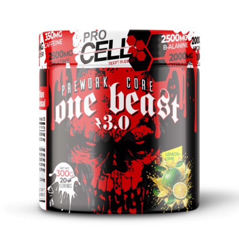 One Beast PreWork Core 300 gr - ProCell Frete grátis!