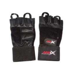 Guantes Con Muñequera Negros - Amix