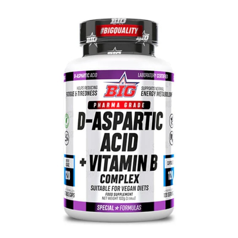 D-Aspartic Acid + B Complex 120 Cap - Big  - ¡Envío Gratis!