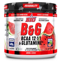 B&G® - BCAAS 12:1:1 con glutamina 400g - BIG - Frete grátis!
