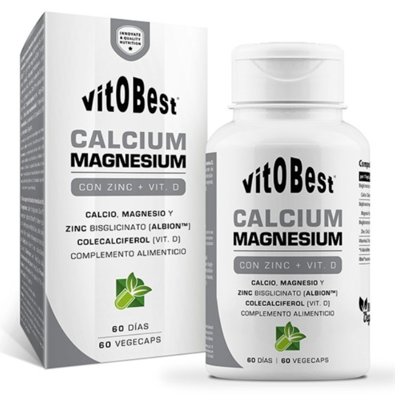 Calcium Magnesium 60 caps Calcio Magnesio - Vitobest ¡Envío Gratis!