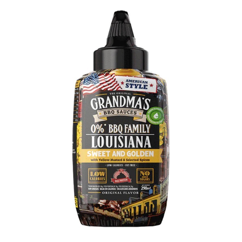 Salsa BBQ Louisiana Grandma's 290ml - Max Protein - Frete grátis!